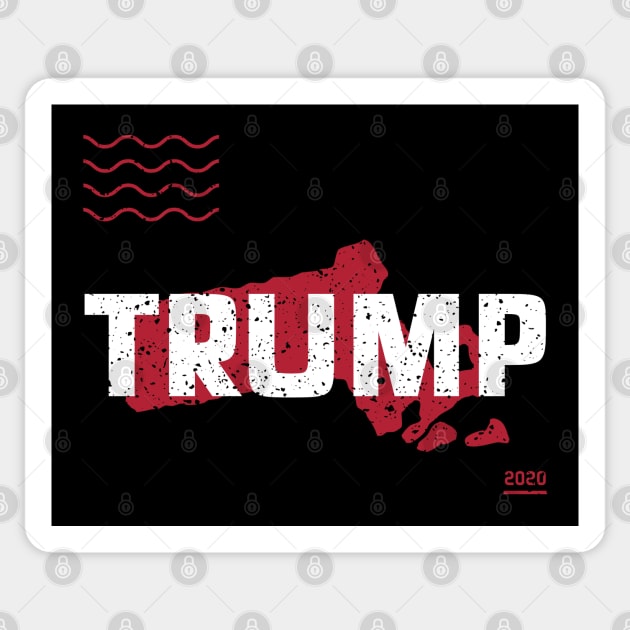 Trump Massachusetts 2020 - Red Wave, Red State Sticker by Family Heritage Gifts